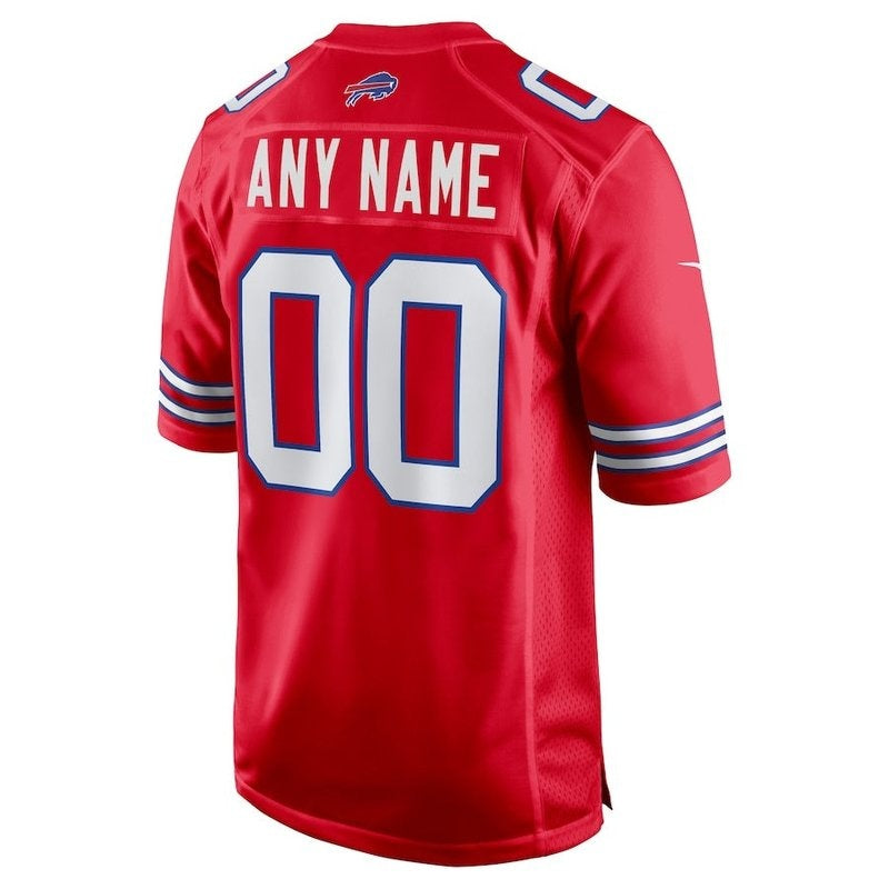 Buffalo Bills - Alternate Custom NFL Game Jersey - Red