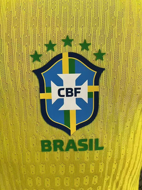 Brazil 2025/26 Home Long Sleeve - Authentic Player [Slim Fit]