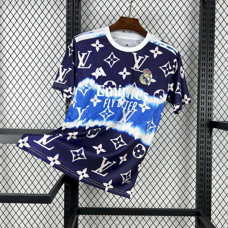 Real Madrid 2025/26 LV Navy&Blue Special Edition Jersey - Fan Version