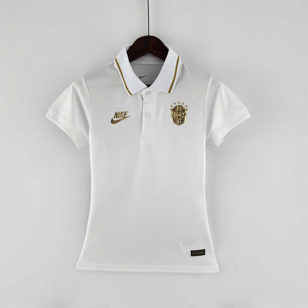 Brazil Polo White Jersey 2022 Women