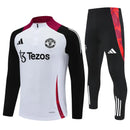 Mens Manchester United Training Suit White 2024/25
