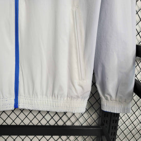 Cruzeiro Reversible Windbreaker Jacket Blue and White