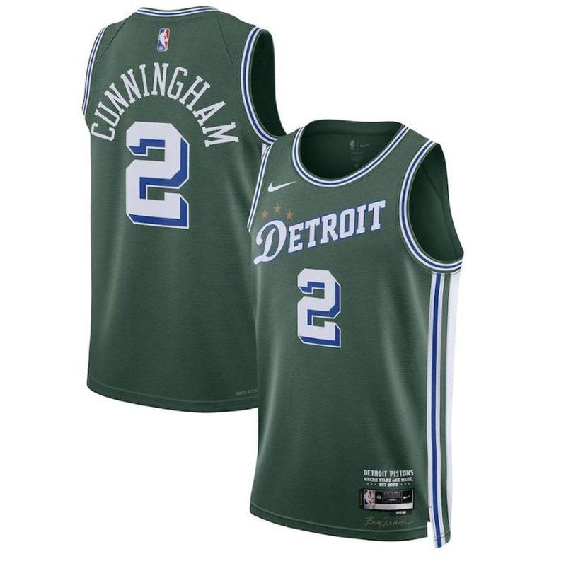 Cade Cunningham Detroit Pistons Unisex 2023 NBA Jersey - City Edition - Green