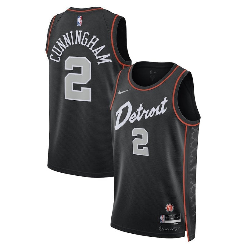 Cade Cunningham Detroit Pistons Unisex 23/24 NBA Jersey - Black - City Edition