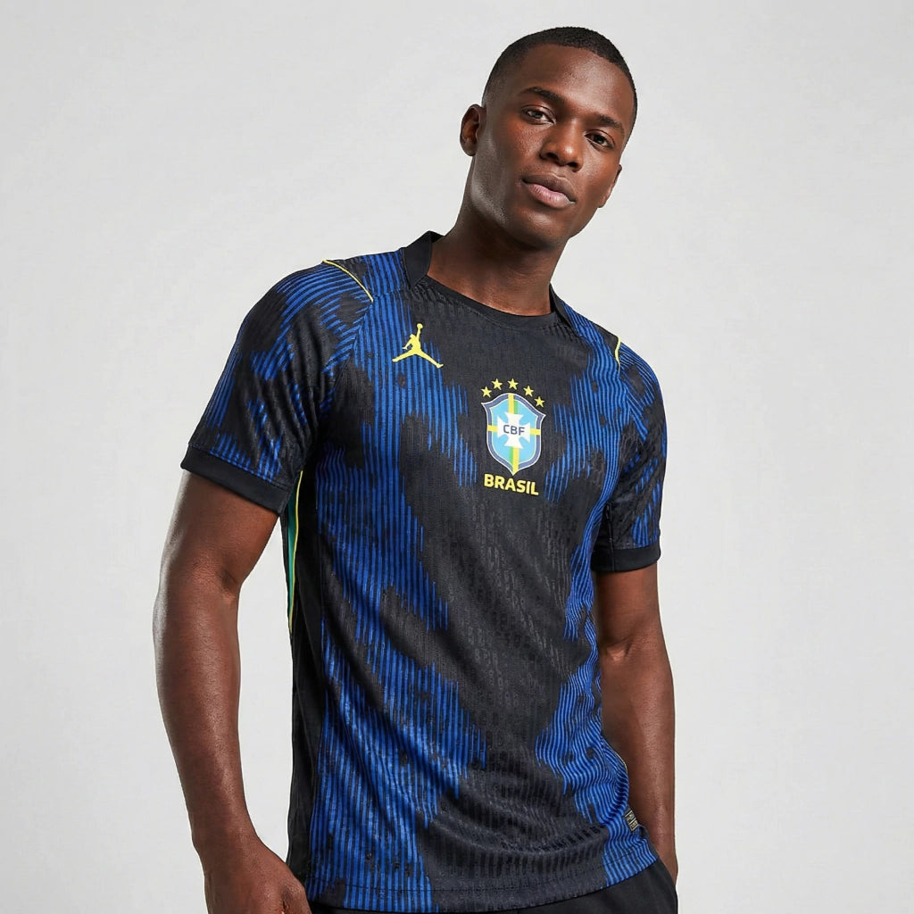 Brazil 2026 Away Blue Jordan Slim Fit - Player Version