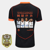 CAMISA CORINTHIANS THIRD ESPECIAL TETRA CAMPEÃO + PATCH