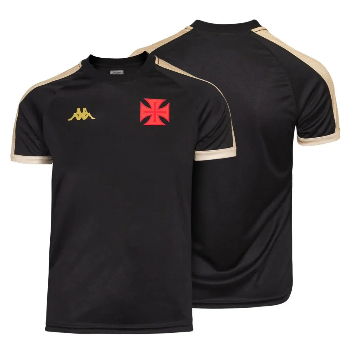 Vasco da Gama Pre-Match Supporter Gold CRVG Black Jersey 2025/26