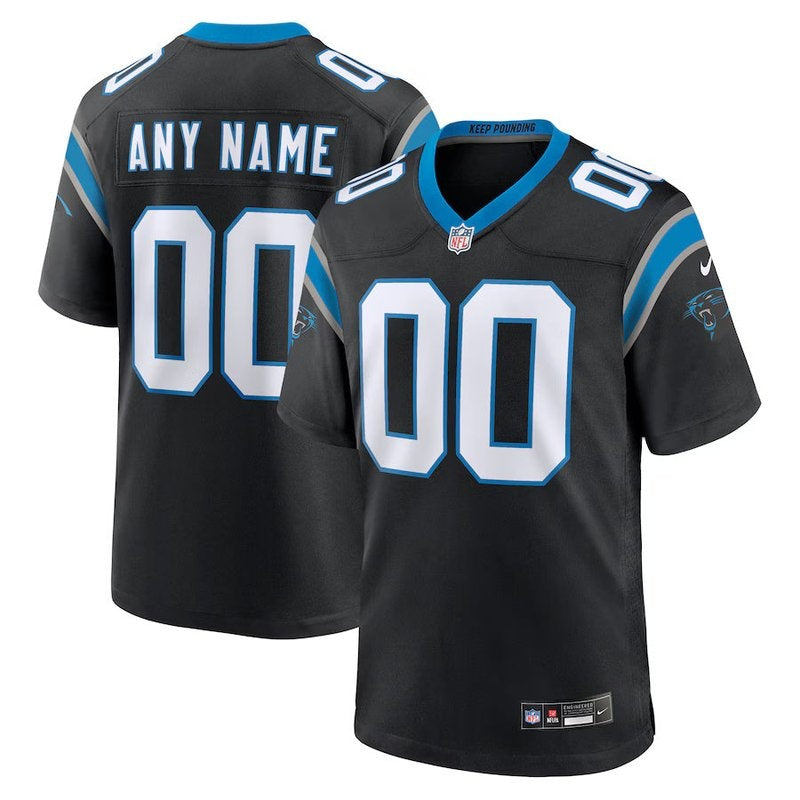 Carolina Panthers - Custom NFL Game Jersey - Black