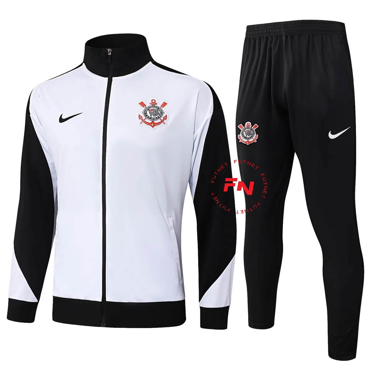 Corinthians Jacket + Pants Training Suit White 2025/26