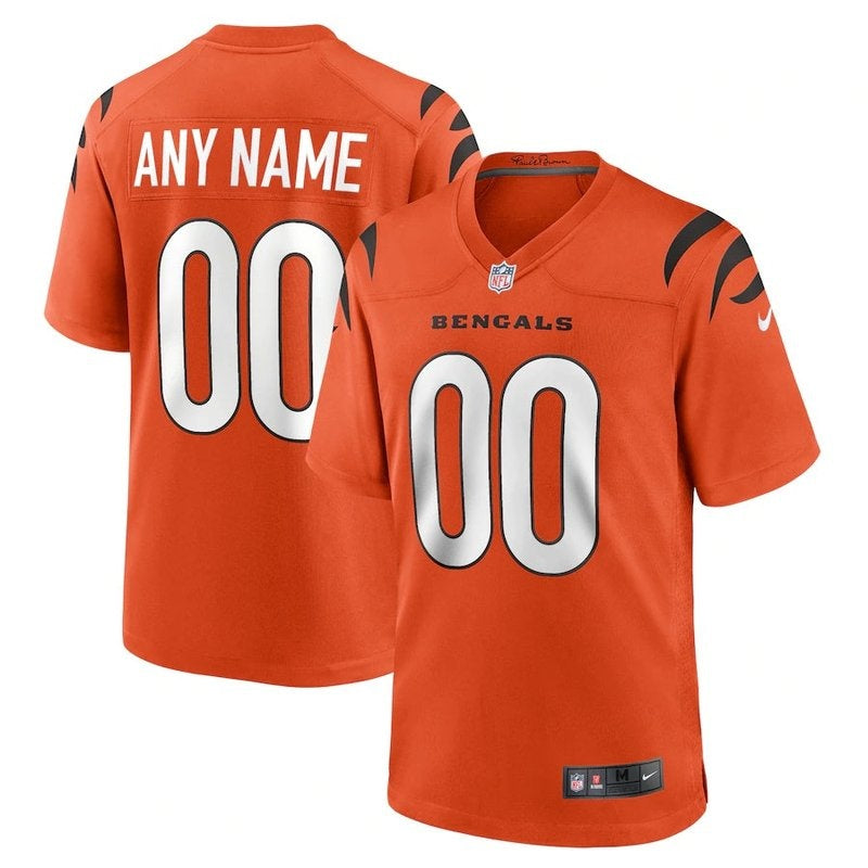 Cincinnati Bengals - Alternate Custom NFL Game Jersey - Orange