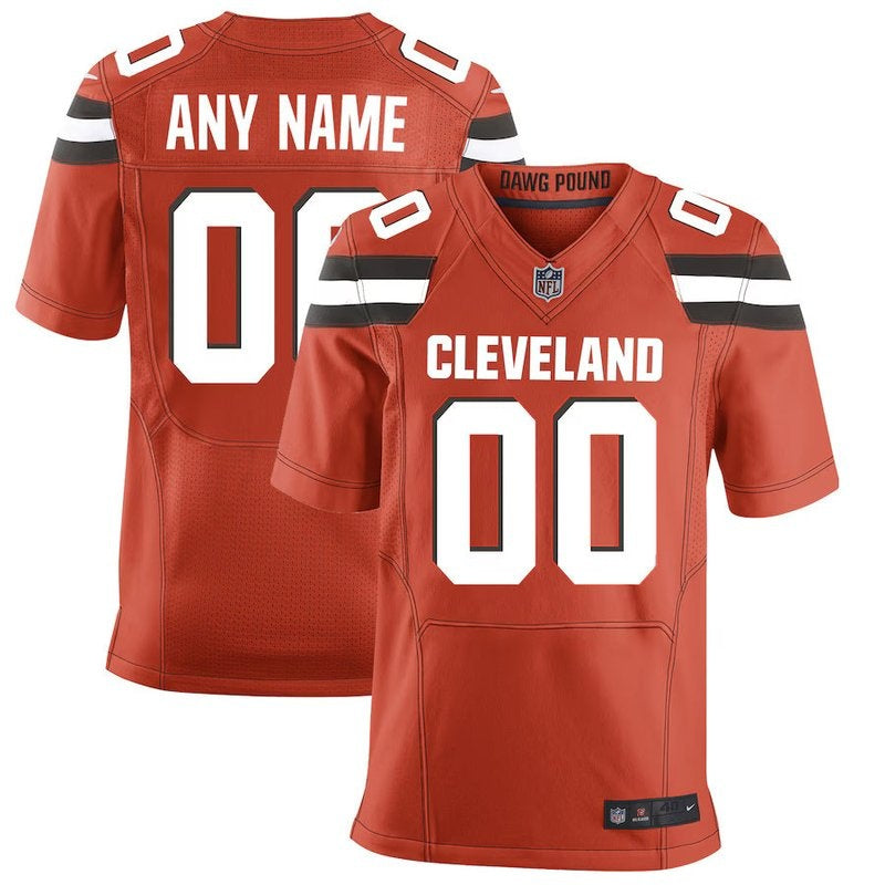 Cleveland Browns - Custom Alternate NFL Jersey - Brown - Orange