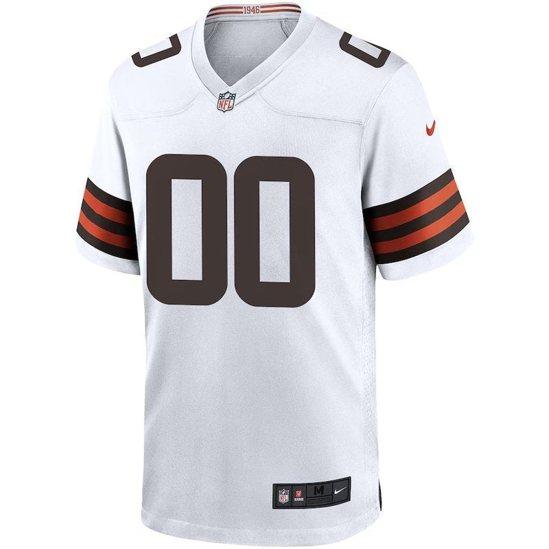 Cleveland Browns - Custom NFL Game Jersey - Brown - White