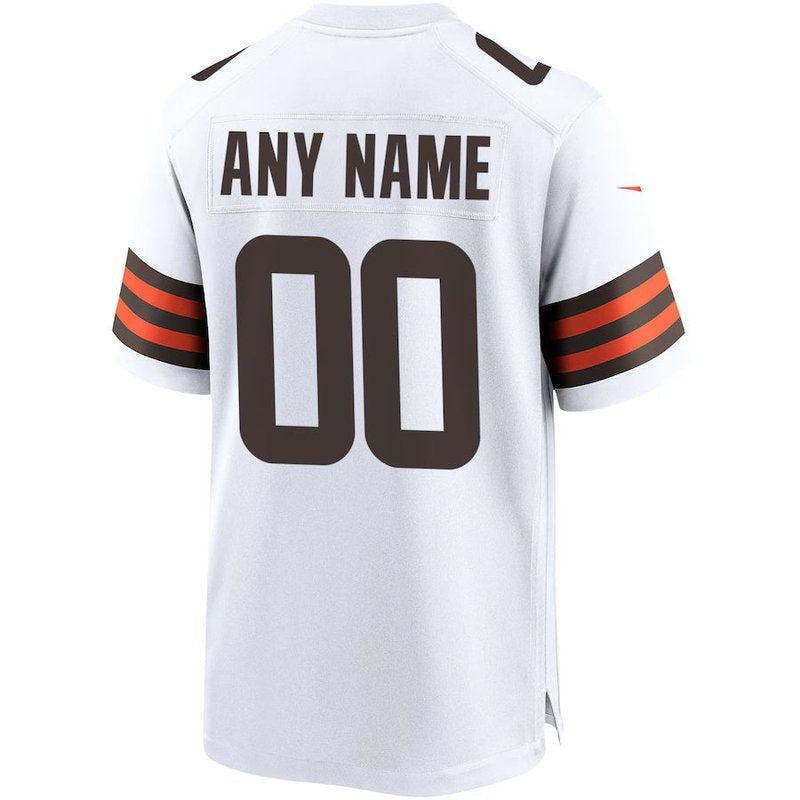 Cleveland Browns - Custom NFL Game Jersey - Brown - White