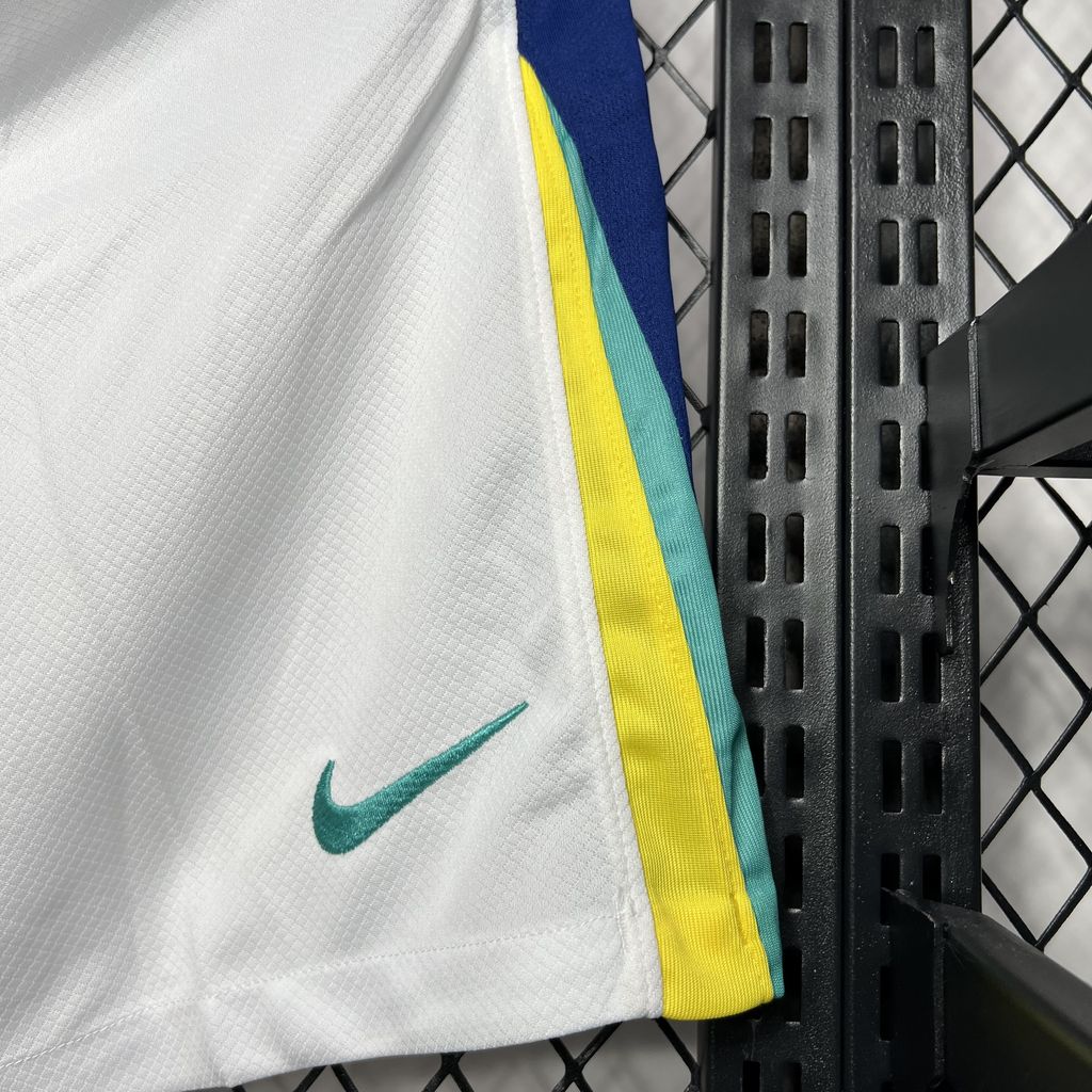 Brazil Away Shorts White 2024/25