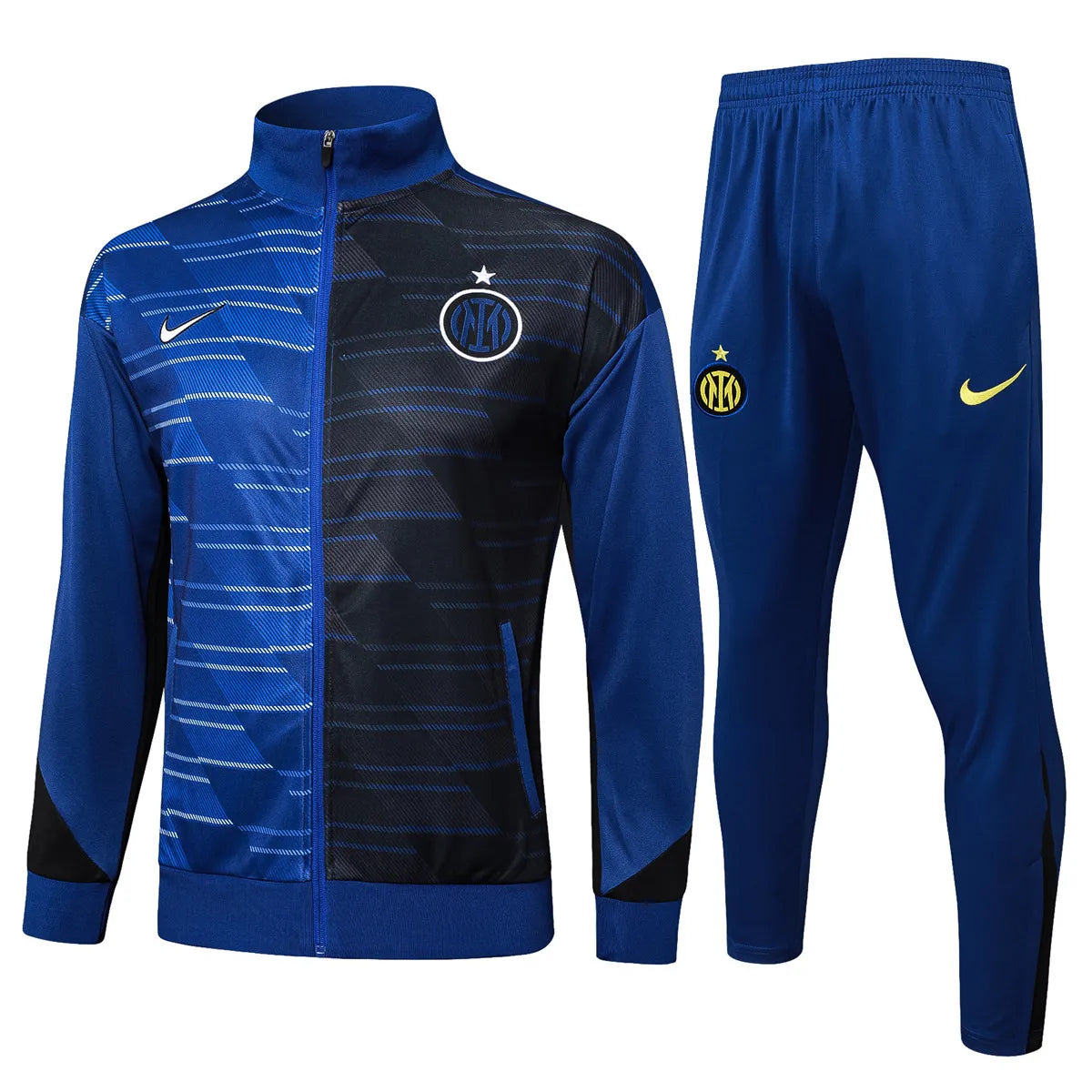 Mens Inter Milan Jacket + Pants Training Suit Blue 2024/25