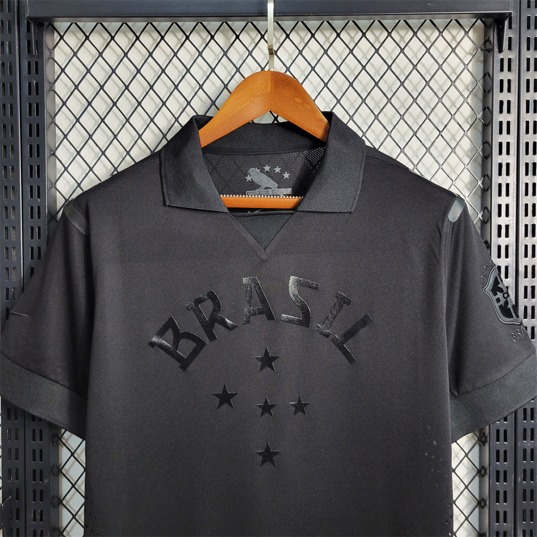 Brazil Retro All Black 2013/14 Jersey