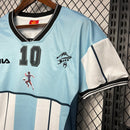 Argentina 2001 Diego Maradona Testimonial Retro Jersey