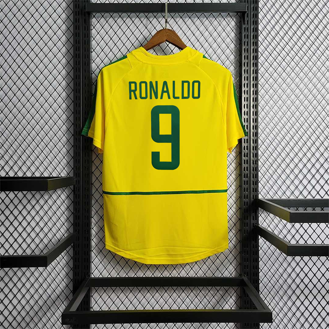 Brazil Retro Home 2002 Jersey