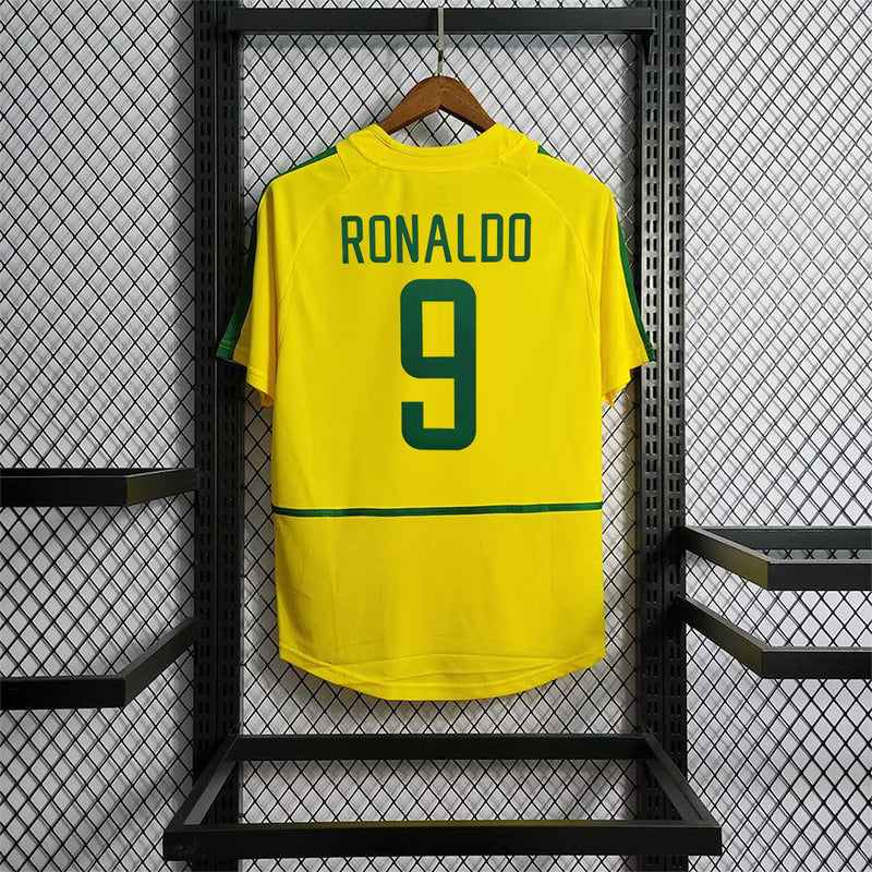 Brazil Retro Home 2002 Jersey