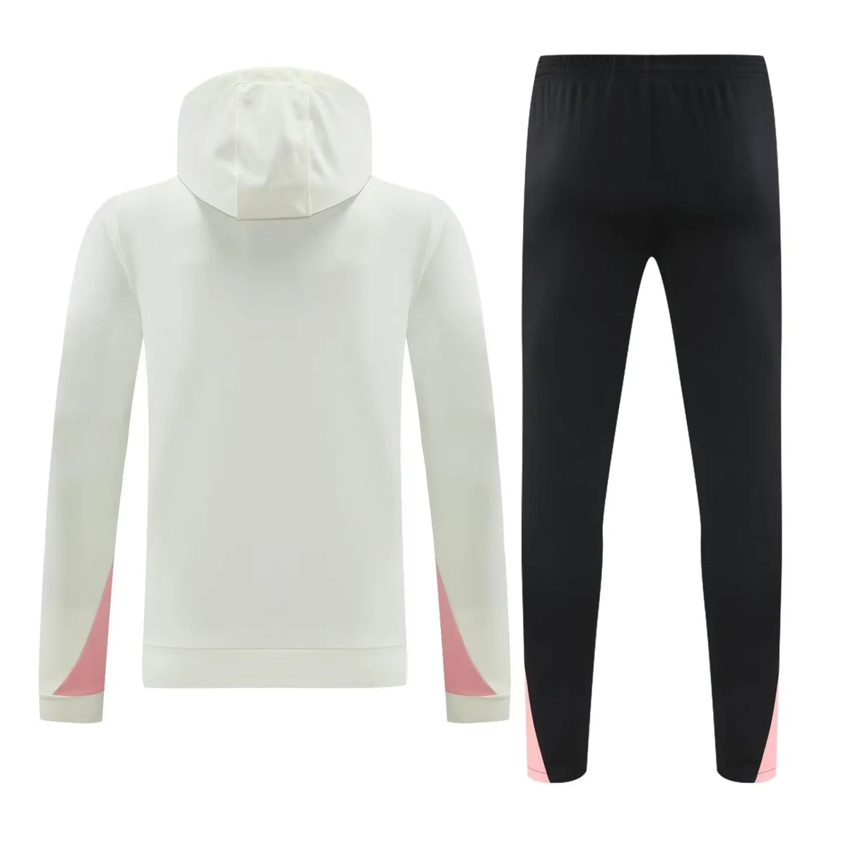 Mens PSG Hoodie Sweatshirt + Pants Training Suit Cream 2024/25