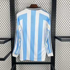 Argentina 1998 Home Long Sleeves Retro Jersey