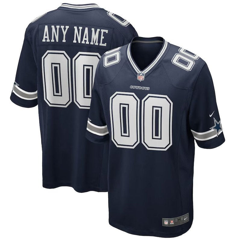 Dallas Cowboys - Custom NFL Game Jersey - Navy