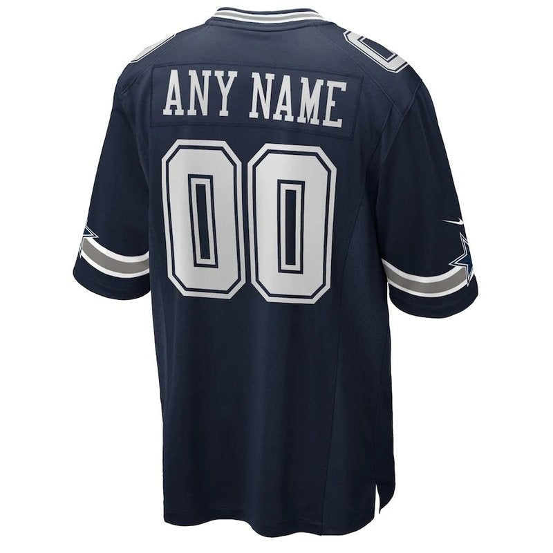 Dallas Cowboys - Custom NFL Game Jersey - Navy