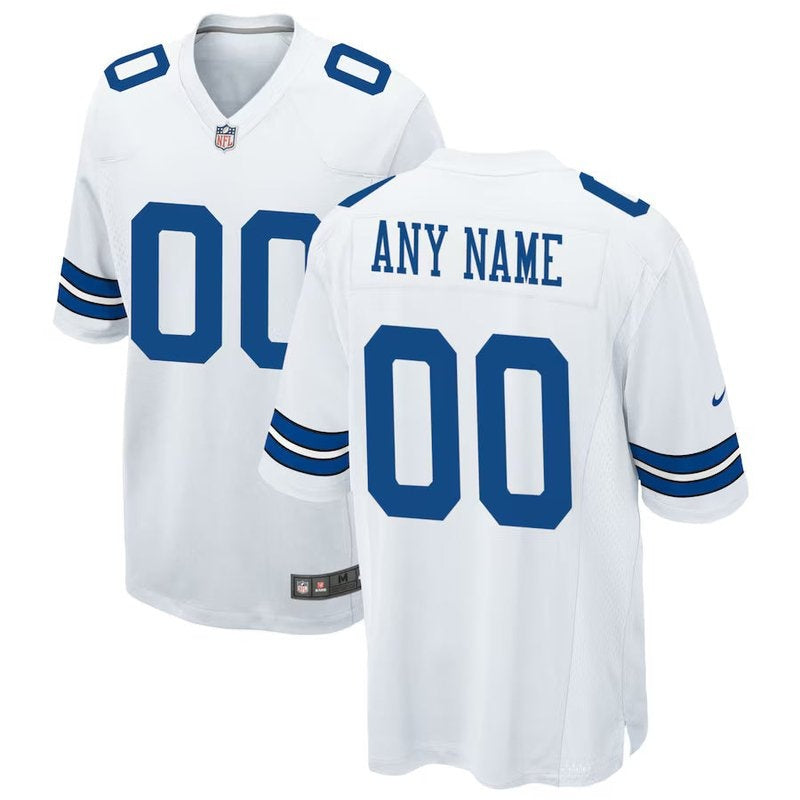 Dallas Cowboys - Custom NFL Game Jersey - White