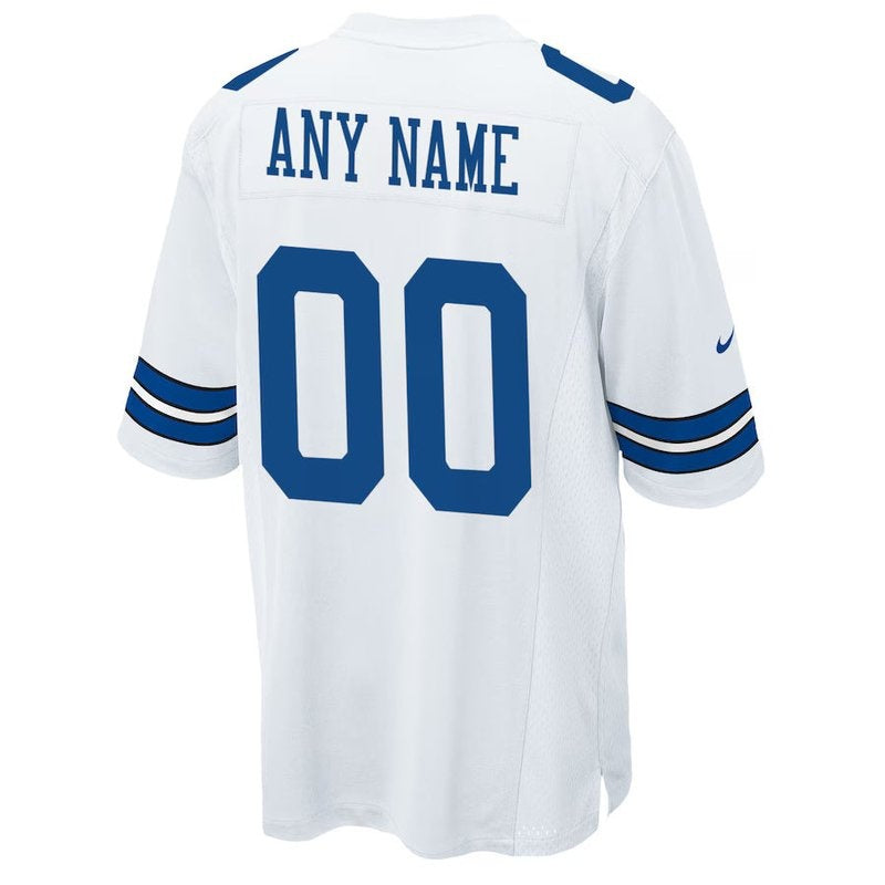 Dallas Cowboys - Custom NFL Game Jersey - White