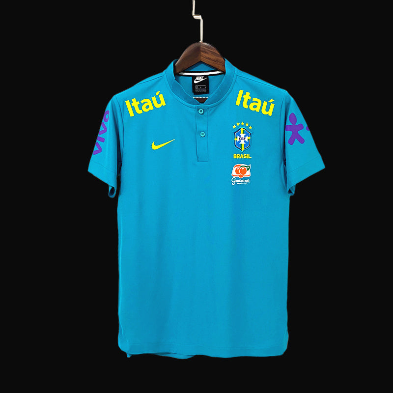 Brazil 21/22 Polo Light Blue Jersey