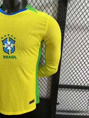 Brazil 2025/26 Home Long Sleeve - Authentic Player [Slim Fit]