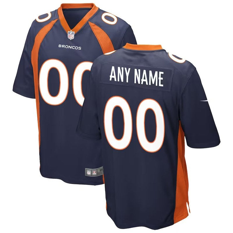 Denver Broncos - Alternate Custom NFL Game Jersey - Navy