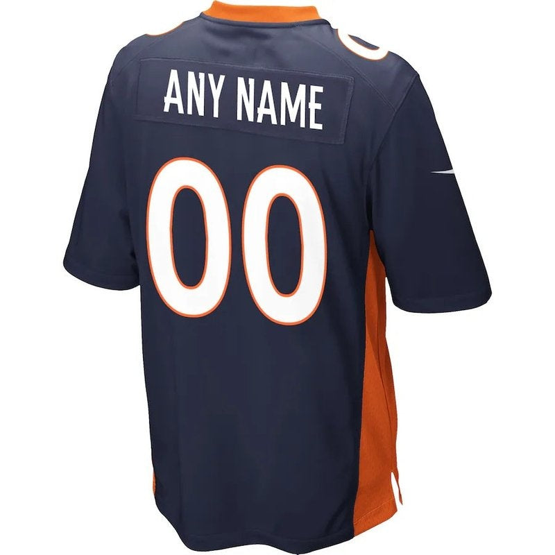 Denver Broncos - Alternate Custom NFL Game Jersey - Navy