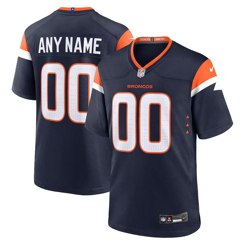 Denver Broncos - Alternate Mile High Collection - Custom NFL Game Jersey - Navy