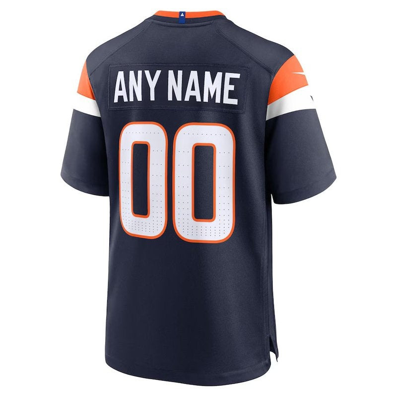 Denver Broncos - Alternate Mile High Collection - Custom NFL Game Jersey - Navy