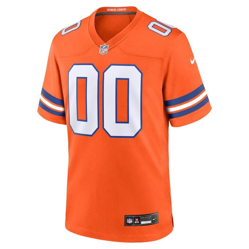 Denver Broncos - Mile High Collection - 1977 Throwback Custom NFL Game Jersey - Orange