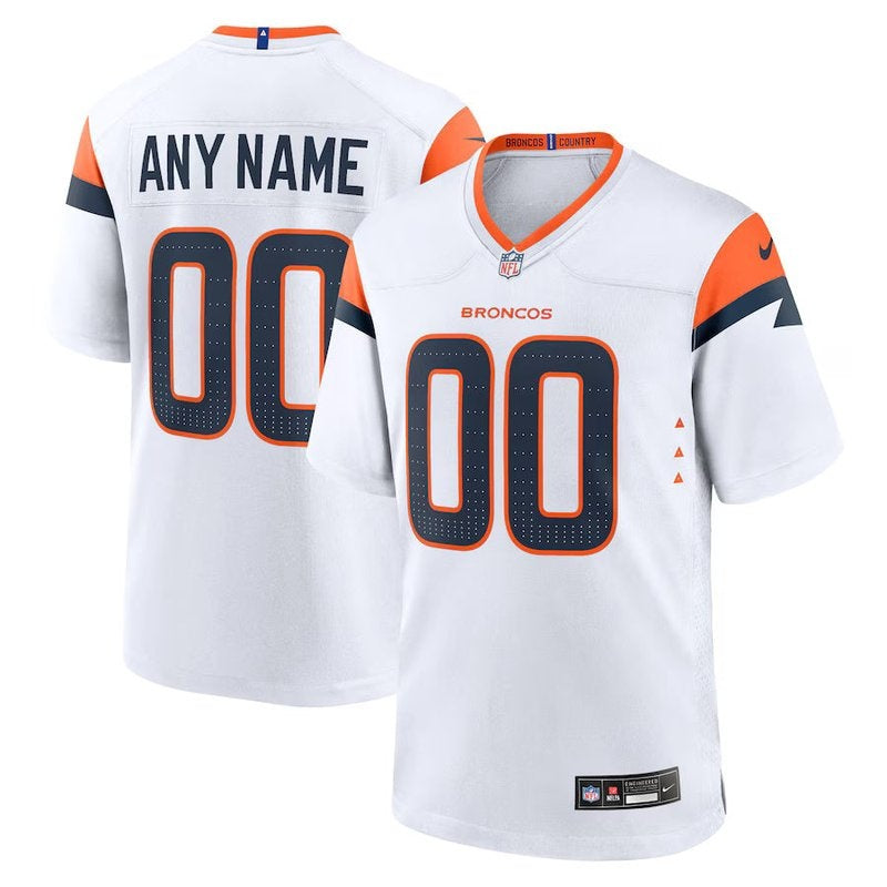 Denver Broncos - Mile High Collection - Custom NFL Game Jersey - White