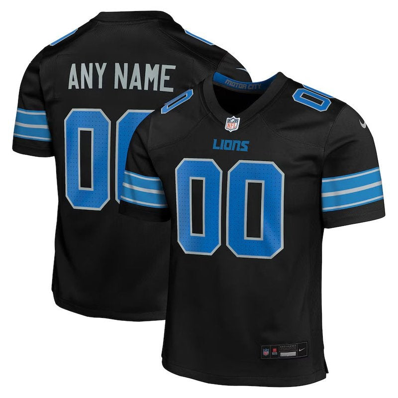 Detroit Lions - Alternate Custom NFL Game Jersey - Black