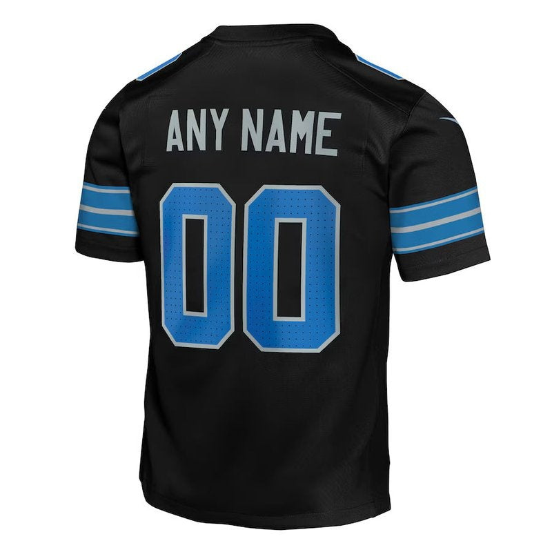 Detroit Lions - Alternate Custom NFL Game Jersey - Black