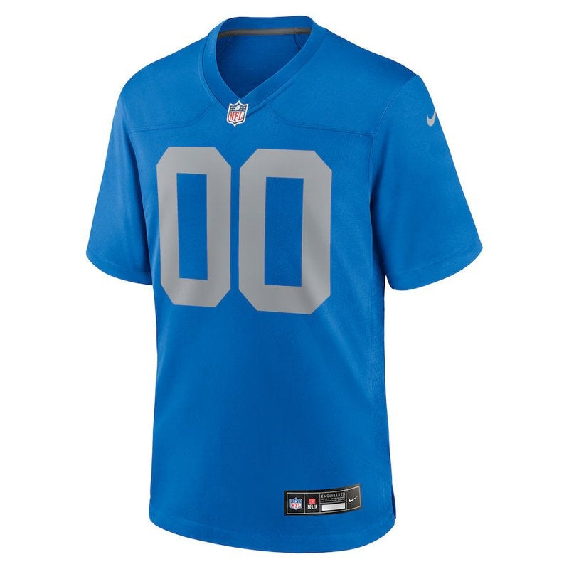 Detroit Lions - Alternate Custom NFL Game Jersey - Blue