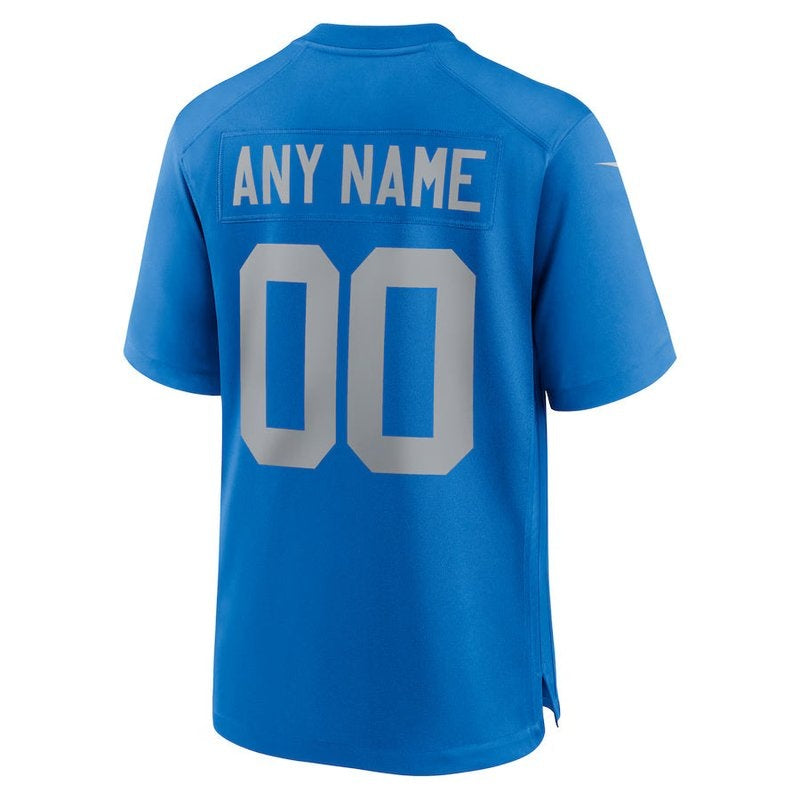 Detroit Lions - Alternate Custom NFL Game Jersey - Blue