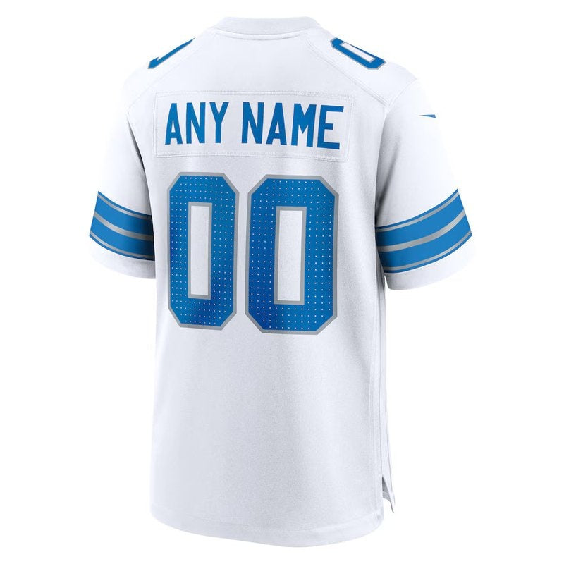 Detroit Lions - Custom NFL Game Jersey - White