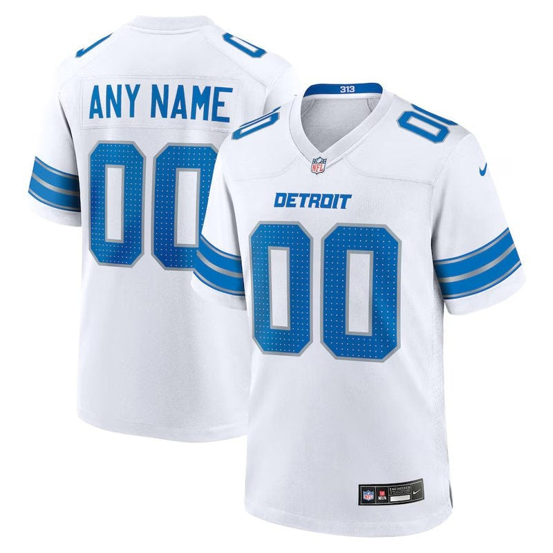 Detroit Lions - Custom NFL Game Jersey - White