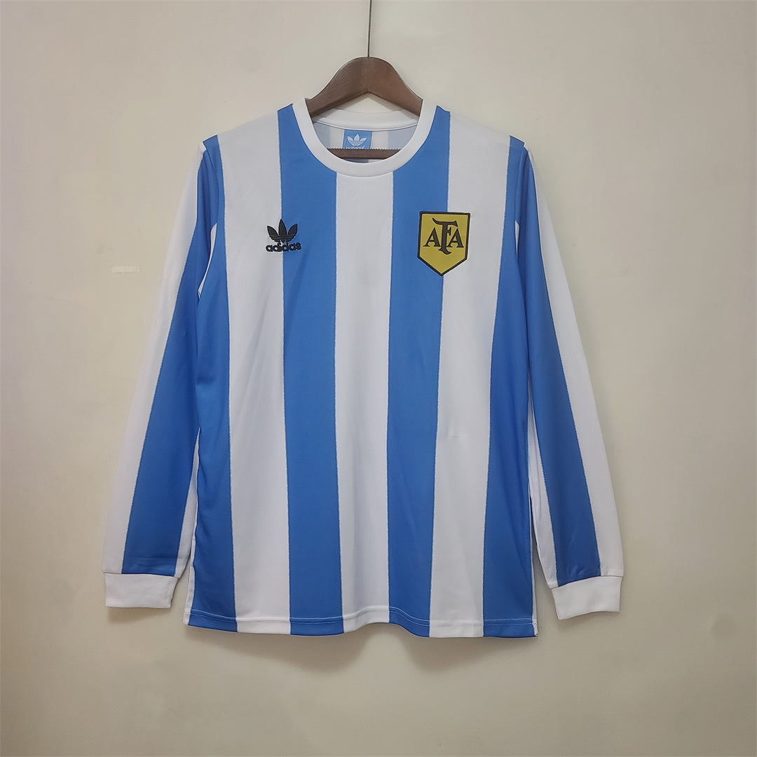 Argentina 1978 Home Long Sleeve Retro Jersey