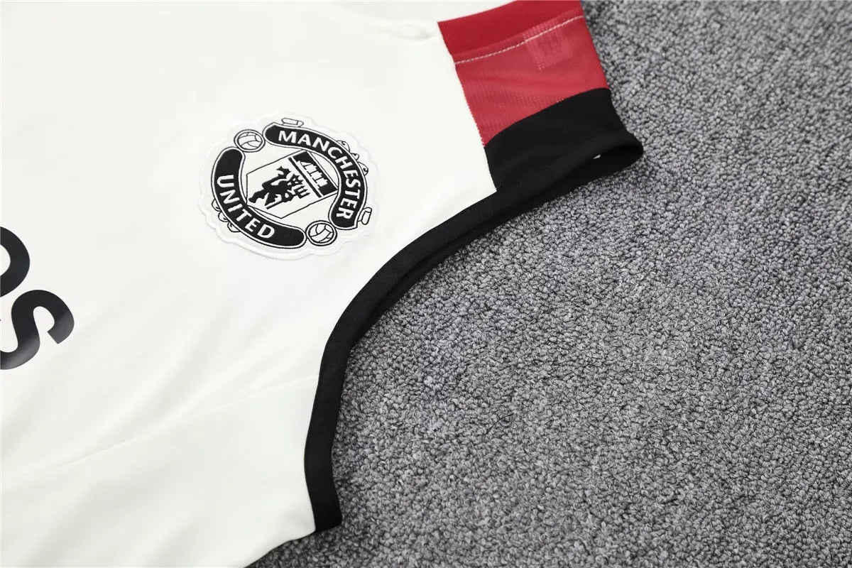 Mens Manchester United Singlet Suit White 2024/25