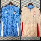 Tigres Beige&Blue Trench Coat Reversible Windbreaker Double-Sides Jacket 2024/25