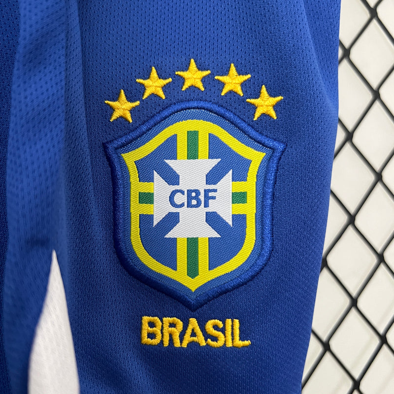 Brazil Away Retro Kids Kit 2004