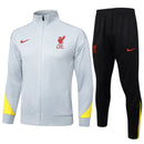 Mens Liverpool Jacket + Pants Training Suit Lake Light Grey 2024/25