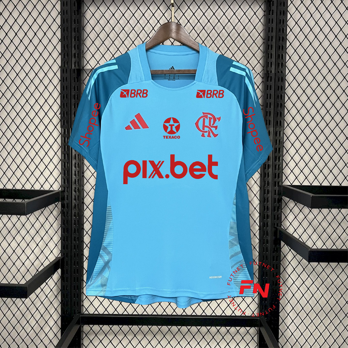 Flamengo 2025/26 Training Blue Full Sponsor