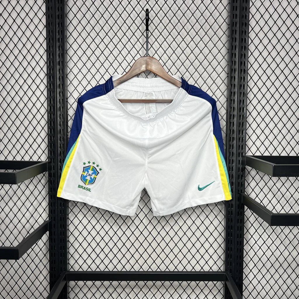 Brazil Away Shorts White 2024/25